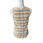 Title Nine  Vibe Tank Rugby Stripe Womens Gray Yellow Small Photo 1