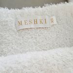 Meshki  Fuzzy White Crop Tank Photo 3