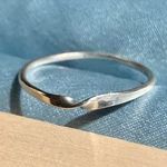 Sterling Silver Minimalist Twist Ring Photo 0