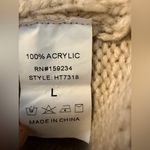 Hot & Delicious  Cream Fringe Knit Sweater NWOT Photo 5