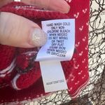 Croft & Barrow Croft & Borrow Fair Isle Frog Toggle Red Snowflake Winter Christmas Cardigan MED Photo 6