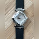 Wittnauer Longines Rare Genuine Diamonds Ladies Watch Uniquely Shaped Crystal Silver Photo 4