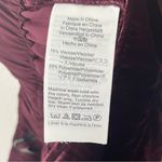 Madewell  Hutson High Rise Burgundy Velvet Wide Leg Cropped Pull On Pants Size 26 Photo 3