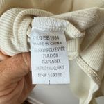 Heyson NEW w/ Tags Cream Ribbed Knit and Lace Deep V Photo 8