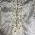 Victoria's Secret Vintage Gold label Victoria Secret Ivory Floral Lace Slip Rompe Lingerie Medium Photo 8