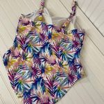 Catherine Malandrino NWT Womens Leaves Ruched 1-PC Swimsuit Plus Size 2X Photo 4