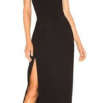 Amanda Uprichard  Cherri Gown in Black XSmall New Womens Long Maxi Dress Photo 0