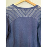 Lolë Lole Womens Sz Large Long Sleeve Mesh Knit V Photo 14