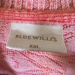 Blue Willi's Danish Coral Pink Full Zip Cardigan Women's Size XXL Photo 3