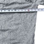 American Eagle  Macrame V Neck Fringe‎ Gray Sweatshirt Size Medium Mod Boho Chic Photo 4