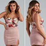 Windsor  | All For Florals Velvet Burnout Bustier Corset - M Photo 1