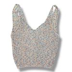 Jun & Ivy  Speckled Shimmer Back Twist Knit Sweater Cropped Tank Top XS‎ Photo 11