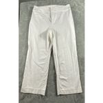 Ralph Lauren Lauren  White‎ Crop Pants Women 14 Stretch Straight Wide Leg Casual Photo 10