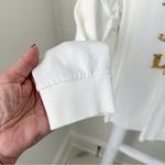 South Parade Cream Holiday Christmas All the Jingle Ladies Sequin Sweatshirt White Photo 3