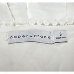 Paper Crane Cute White Casual Lace Tiered Mini Dress Size S V-Neck Short Sleeve Photo 8