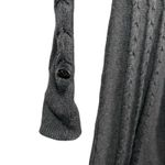 Athleta Womens Gray Cable Knit Cowl Neck Sweater Dress Long Sleeve Size Small Photo 3