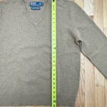 Ralph Lauren NWOT Men’s Polo  V-Neck Lambs Wool  Sweater Beige Size M Photo 5