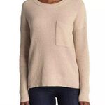 Madewell  Thompson Pocket Long Sleeve Oversized Pullover Sweater In Tan Sz Small Photo 0