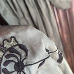 The Great. Ornament Embroidered Green Midi Dress Photo 3