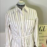 Rails  White and Brown Striped Shivonne Long Sleeve shirt maxi Dress Photo 1