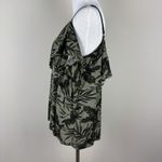 Old Navy Old‎ Navy Top Womens Large Green Cold Shoulder Tropical Vacation Beach Summer L Photo 8