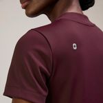 FIGS  Sona FORMx Slim V-Neck Scrub Top in Burgundy, Size X-Small Photo 5