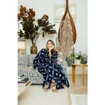 Ulla Johnson Eiko Skirt Indigo Size 2 Diamond Shibori Print Cotton Poplin Blue Photo 14