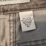 Chicos platinum denim size 1.5/M/10 grey feathered straight leg jeans EUC Gray Photo 9