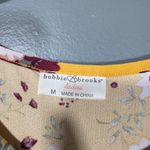 Bobbie Brooks Women's Yellow Floral Babydoll Tunic Top Photo 4