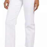 Hudson Jeans HUDSON Noa Mid Rise Straight Crop White Denim Jeans Size 24 Photo 0