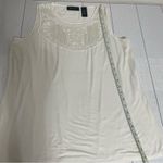 AXCESS Ivory Loose Fit Tank Top Size XL White Photo 1