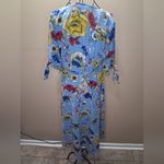 Love j  Blue Floral Dress WRAP SZ-1X Photo 7