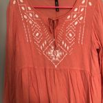 Massini   peach coral pink flowy dress top Medium! Photo 2