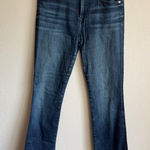 7 For All Mankind Dark Wash Blue Denim Karah Boot Cut Jeans Womens 28 Casual Photo 0