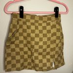 Le lis  Checkered Tan Mini Skirt Photo 2