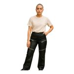 Sweet‎ Chilling Faux Leather Pants Black Zipper Legs Size 26 Photo 1