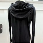 Athleta  SOLITUDE HOODIE SWEATSHIRT DRESS Black Size Oversized XS Photo 4
