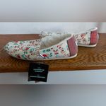 Toms Alpargata Cream Sloth Holiday Print Shoes Size 7 NWT Photo 3