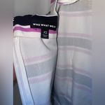 Who What Wear The Sleeveless Striped Button Front Romper in Extra Small Photo 7