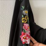 Agnes & Dora Black Floral Embroidered Leggings XS Photo 6