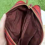 Coach  Pebble Leather Shoulder Bag Auth Red‎ Medium Women Photo 9