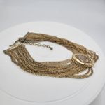 Chico's  Labrodite Amulet Necklace 20" Gold‎ Tone Chunky Multi Strand Lobster Claw Photo 9