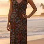 Etcetera PULL-OVER CALF-LENGTH HALTER DRESS Size 8 $350 Photo 0