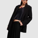 LIONESS Naomi Pinstripe Blazer Size Small Photo 3