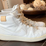 Nike Court Royale Triple White Leather High-Top Sneakers Size 8.5 Photo 0