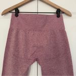 Gymshark high rise athletic leggings pink white logo stretch gym workout active Photo 2