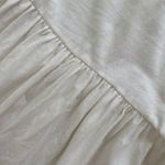 H&M White Cotton Tank Dress High Low Gold Zipper Size Small Summer Festival Photo 2