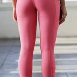 Free People Movement You’re A Peach 7/8 Leggings in Pink/Rose Size Small Pink Photo 0