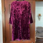 Eliza J  crushed velvet shift dress bell sleeve Photo 4