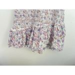 Love Shack Fancy  Floral Smocked Mini Dress Puff Sleeve Asymmetric Ruffle Coquette Photo 7
